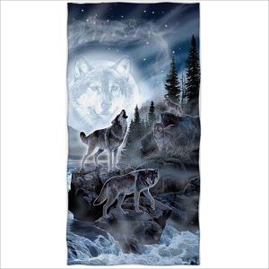 Does Not Apply Beach Towel 70 X 140 Cm Printed Microfibre Bath Towel Moon Wolf Forest Does Not Apply Beach Towel 70 X 140 Cm Printed Microfibre Bath Towel Moon Wolf Forest