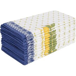 Fingercraft Cloth Napkins Set Of 12 Cotton Linen Blend Printed Dinner Napkins P Fingercraft Cloth Napkins Set Of 12 Cotton Linen Blend Printed Dinner Napkins P