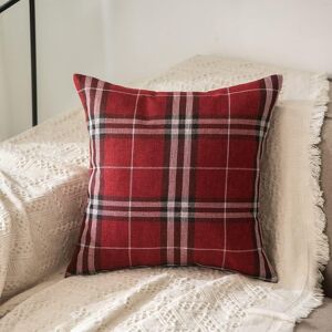 Rkaas Home Pack Of 4 Decorative Luxurious Tartan Check Square Cushion Cover For Living Roo Rkaas Home Pack Of 4 Decorative Luxurious Tartan Check Square Cushion Cover For Living Roo