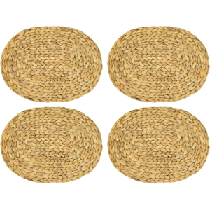 Does Not Apply Placemat Oval Braided Water Hyacinth Place Mat Washable Set Of 4 40 X 30 Cm Does Not Apply Placemat Oval Braided Water Hyacinth Place Mat Washable Set Of 4 40 X 30 Cm