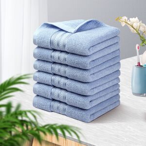 Piccocasa Luxury Hand Towels 100% Cotton 6 Pcs Absorbent Ringspun Face Towels Piccocasa Luxury Hand Towels 100% Cotton 6 Pcs Absorbent Ringspun Face Towels