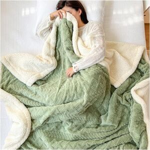 Nuodwell Sherpa Fleece Throw Blanket - Fluffy Fuzzy Double-Sided Soft Warm Jacquard Cora Nuodwell Sherpa Fleece Throw Blanket - Fluffy Fuzzy Double-Sided Soft Warm Jacquard Cora