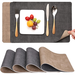 Does Not Apply Placemats, Table Mats Double Sided Place Mats Non-Slip Thermal Stain-Resistant E Does Not Apply Placemats, Table Mats Double Sided Place Mats Non-Slip Thermal Stain-Resistant E