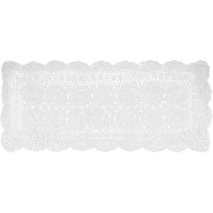 3x(Cotton Handmade Crochet Lace Table Runner White Rectangle Coffee Table8280 3x(Cotton Handmade Crochet Lace Table Runner White Rectangle Coffee Table8280