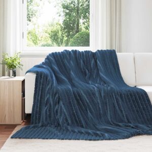 Vidaxl Throw Blankets 6 Pcs Navy Blue 240 X 220 Cm Fleece Vidaxl Throw Blankets 6 Pcs Navy Blue 240 X 220 Cm Fleece