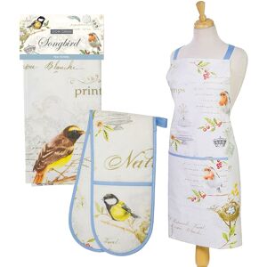 Eddingtons Songbird - Apron, Tea Towel & Double Glove Set Eddingtons Songbird - Apron, Tea Towel & Double Glove Set