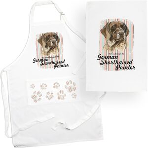 Purely Home Pointer Tea Towel & Apron Set - Dogs & Paw Prints Kitchen Linens Gifts Purely Home Pointer Tea Towel & Apron Set - Dogs & Paw Prints Kitchen Linens Gifts