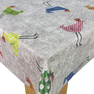 Does Not Apply Chickens Grey Birds Linen Look Wipe Clean Tablecloth Vinyl Pvc Table Cover Wipea Does Not Apply Chickens Grey Birds Linen Look Wipe Clean Tablecloth Vinyl Pvc Table Cover Wipea