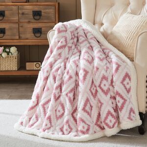 Wajade Sherpa Throw Fleece Blanket Fluffy Throw Double Fuzzy Flannel Cosy Warm Wajade Sherpa Throw Fleece Blanket Fluffy Throw Double Fuzzy Flannel Cosy Warm