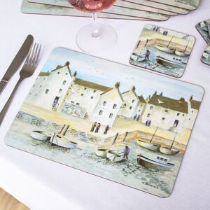 Darthome Set Of 6 Cornish Harbour Placemats & Coasters British Beach Table Settings Mats Darthome Set Of 6 Cornish Harbour Placemats & Coasters British Beach Table Settings Mats