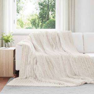 Vidaxl Throw Blankets 6 Pcs Cream 240 X 220 Cm Fleece Vidaxl Throw Blankets 6 Pcs Cream 240 X 220 Cm Fleece
