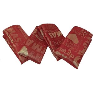 Premier Joblot 12 X Christmas Text Red Gold 4 Pack Napkins 43cm X 43cm Festive Luxury Premier Joblot 12 X Christmas Text Red Gold 4 Pack Napkins 43cm X 43cm Festive Luxury