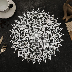 Does Not Apply 4 Pack Decorative Flower Placemats Leaf Pvc Placemats Hollow Dining Table Place Does Not Apply 4 Pack Decorative Flower Placemats Leaf Pvc Placemats Hollow Dining Table Place