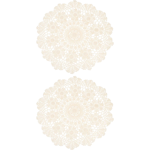 Does Not Apply 2pcs Handmade Crochet Placemats, 16inch Round Retro Table Mat Doilies Vase Mat C Does Not Apply 2pcs Handmade Crochet Placemats, 16inch Round Retro Table Mat Doilies Vase Mat C