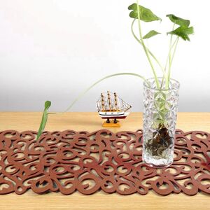 ↑rectangular Felt Hollow Table Runner 29x102 (Light Coffee) ↑rectangular Felt Hollow Table Runner 29x102 (Light Coffee)