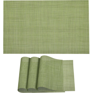 Does Not Apply Place Mats 450x300mm Table Mats Set Of 4 Pvc Washable Woven Placemat Grass Green Does Not Apply Place Mats 450x300mm Table Mats Set Of 4 Pvc Washable Woven Placemat Grass Green