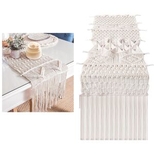 Sodial 2x(Macrame Table Runner, Boho Wedding Table Decor, Handwoven Vintage7482 Sodial 2x(Macrame Table Runner, Boho Wedding Table Decor, Handwoven Vintage7482