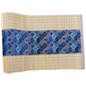 Sodial 3x(Asian Bamboo Table Runner Retro Table Mat Suitable For Kitchen, Dining5578 Sodial 3x(Asian Bamboo Table Runner Retro Table Mat Suitable For Kitchen, Dining5578