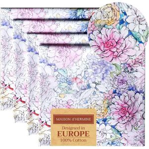 Maison D' Hermine Cloth Napkins Set Of 4 100% Cotton Everyday Reusable Square N Maison D' Hermine Cloth Napkins Set Of 4 100% Cotton Everyday Reusable Square N