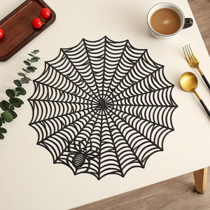 Does Not Apply Spider Web Decorative Placemats Set Of 4,Pvc Hollow Table Place Mats Heat Resist Does Not Apply Spider Web Decorative Placemats Set Of 4,Pvc Hollow Table Place Mats Heat Resist
