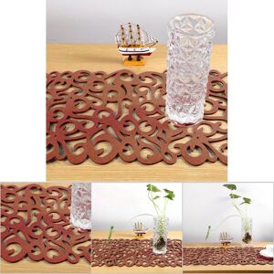 ˜rectangular Felt Hollow Table Runner 29x102 (Light Coffee) ˜rectangular Felt Hollow Table Runner 29x102 (Light Coffee)