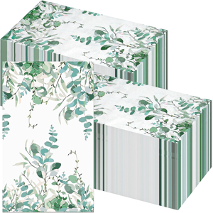 Branded 200 Pcs Greenery Guest Napkins 40cm X 32.5cm Eucalyptus Hand Towels For Bathroom Branded 200 Pcs Greenery Guest Napkins 40cm X 32.5cm Eucalyptus Hand Towels For Bathroom