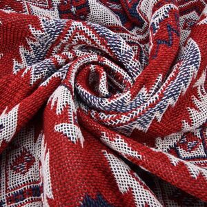 ˜double-Sided Cotton Weaving Sofa Thrower Trim Tassels Bed Blanket Tapestry (R ˜double-Sided Cotton Weaving Sofa Thrower Trim Tassels Bed Blanket Tapestry (R