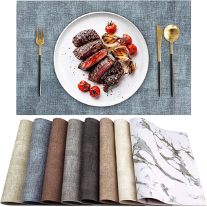 Does Not Apply Leather Heat Resistant Placemats Set Of 6 Waterproof Wipeable Washable Pu Table Does Not Apply Leather Heat Resistant Placemats Set Of 6 Waterproof Wipeable Washable Pu Table