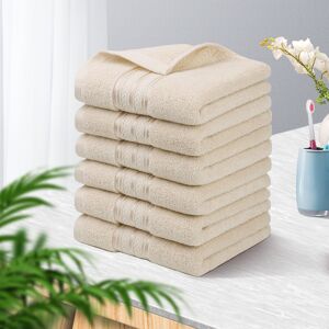 Piccocasa Luxury Hand Towels 100% Cotton 6 Pcs Absorbent Ringspun Face Towels Piccocasa Luxury Hand Towels 100% Cotton 6 Pcs Absorbent Ringspun Face Towels