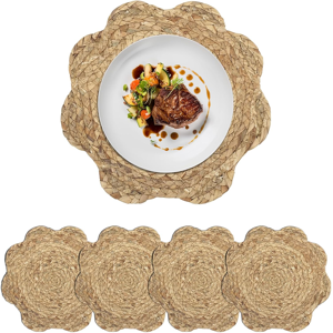 Does Not Apply Handmade Round Woven Placemats, Natural Water Hyacinth Weave Place Mat Set Of 4, Does Not Apply Handmade Round Woven Placemats, Natural Water Hyacinth Weave Place Mat Set Of 4,