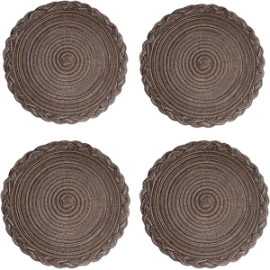 Does Not Apply Cotton Place Mats Woven Round Table Placemats 38cm Heat Resistant Washable Table Does Not Apply Cotton Place Mats Woven Round Table Placemats 38cm Heat Resistant Washable Table