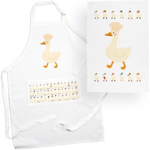 Purely Home Silly Goose Apron & Tea Towel Gift Set - Novelty Kitchen Gifts Purely Home Silly Goose Apron & Tea Towel Gift Set - Novelty Kitchen Gifts