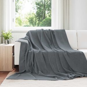 Vidaxl Throw Blankets 6 Pcs Dark Grey 240 X 270 Cm Fleece Vidaxl Throw Blankets 6 Pcs Dark Grey 240 X 270 Cm Fleece