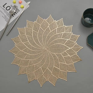 Does Not Apply 4 Pack Decorative Leaf Pvc Flower Placemats - Hollow Dining Table Place Mats, He Does Not Apply 4 Pack Decorative Leaf Pvc Flower Placemats - Hollow Dining Table Place Mats, He