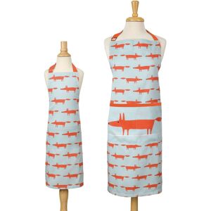 Dexam Scion Mr Fox Blue - Adult & Child'S Apron Set Dexam Scion Mr Fox Blue - Adult & Child'S Apron Set