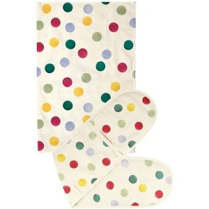 Emma Bridgewater Big Polka Dot Double Oven Glove And Tea Towel Set 1pol011689 Emma Bridgewater Big Polka Dot Double Oven Glove And Tea Towel Set 1pol011689