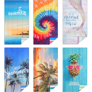 Does Not Apply 6-Pack Microfiber Beach Towels – Extra Large 71\"X32\", Quick-Dry, Sand-Free & Lig Does Not Apply 6-Pack Microfiber Beach Towels – Extra Large 71\"X32\", Quick-Dry, Sand-Free & Lig