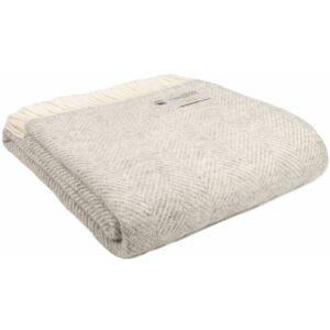 Tweedmill Textiles Ltd Tweedmill Textiles 100%pure New Wool Sofa Bed Blanket Fishbone Silver Grey Throw Tweedmill Textiles Ltd Tweedmill Textiles 100%pure New Wool Sofa Bed Blanket Fishbone Silver Grey Throw