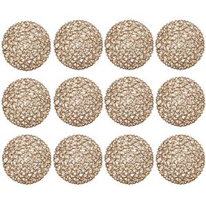 Round Woven Placemats,Decorative Rope Mesh Place Mats For Dining, Party7990 Round Woven Placemats,Decorative Rope Mesh Place Mats For Dining, Party7990