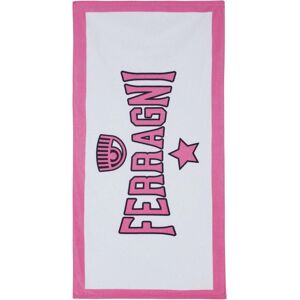 Chiara Ferragni Beach Towel V43034934 Cotton Blend White Man Chiara Ferragni Beach Towel V43034934 Cotton Blend White Man
