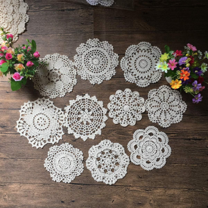 Does Not Apply Set Of 10 Hand Crochet Doilies Cotton Crocheted Lace Doilies Table Placemat 6-7 Does Not Apply Set Of 10 Hand Crochet Doilies Cotton Crocheted Lace Doilies Table Placemat 6-7