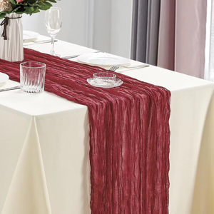 Does Not Apply 10pcs Cheesecloth Table Runner Boho Gauze Table Runner 40x270cm Romantic Table R Does Not Apply 10pcs Cheesecloth Table Runner Boho Gauze Table Runner 40x270cm Romantic Table R