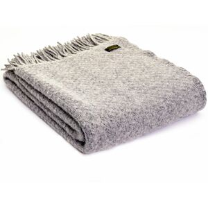Tweedmill Textiles Ltd Tweedmill Textiles 100% Wool Sofa Throw Bed Blanket Uk Made Wafer Silver Grey Tweedmill Textiles Ltd Tweedmill Textiles 100% Wool Sofa Throw Bed Blanket Uk Made Wafer Silver Grey