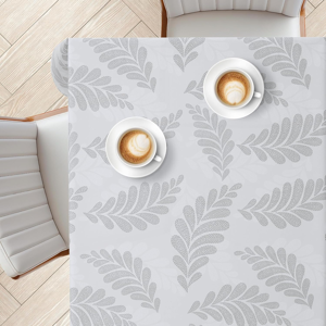 Does Not Apply Pvc Table Cloth Wipe Clean Rectangular 78.7\"X 55.1\" (200x140cm) - Silver Grey Wi Does Not Apply Pvc Table Cloth Wipe Clean Rectangular 78.7\"X 55.1\" (200x140cm) - Silver Grey Wi