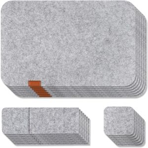 Sodial 3x(7 Set Washable Felt Placemats Table Mats Glass Fork Coasters Cutlery8293 Sodial 3x(7 Set Washable Felt Placemats Table Mats Glass Fork Coasters Cutlery8293