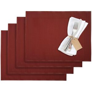Westmark Placemats, 4 Pieces, 42 X 32 Cm, Synthetic, Dark Red, Saleen Edition: H Westmark Placemats, 4 Pieces, 42 X 32 Cm, Synthetic, Dark Red, Saleen Edition: H