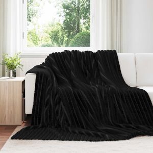 Vidaxl Throw Blankets 6 Pcs Black 270 X 240 Cm Fleece Vidaxl Throw Blankets 6 Pcs Black 270 X 240 Cm Fleece