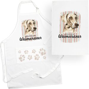Purely Home Weimaraner Tea Towel & Apron Set - Dogs & Paw Prints Kitchen Linens Gifts Purely Home Weimaraner Tea Towel & Apron Set - Dogs & Paw Prints Kitchen Linens Gifts