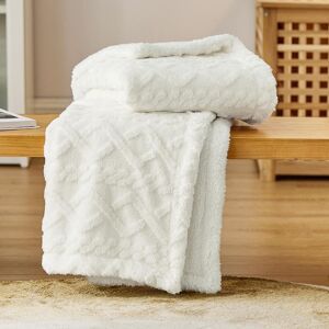Bedsure Sherpa Fleece Throw Blanket - Super Soft, Cozy & Warm Jacquard Sofa Thr Bedsure Sherpa Fleece Throw Blanket - Super Soft, Cozy & Warm Jacquard Sofa Thr