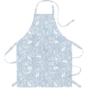 Le Chateau William Morris Inspired Forest Life Light Blue Cotton Apron Le Chateau William Morris Inspired Forest Life Light Blue Cotton Apron